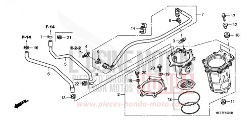 POMPE A CARBURANT VT750C2SA de 2010